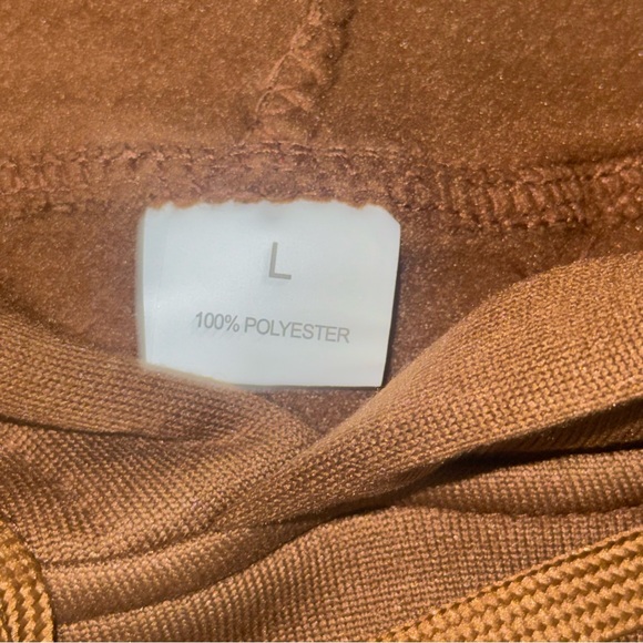 Jesus Loves You Hoodie M/L Brown Inspirational Bible Casual Trendy Christian - Picture 5 of 9